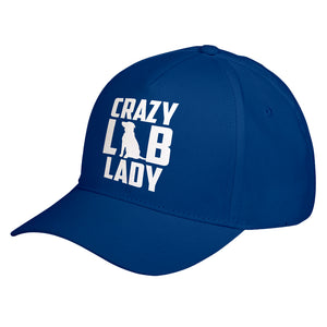 Hat Crazy Lab Lady Baseball Cap
