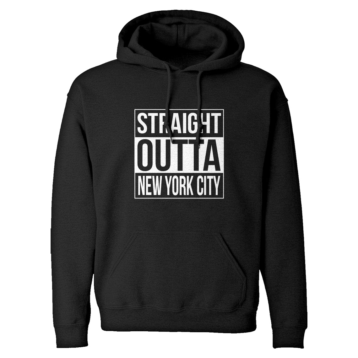 Straight Outta New York City Unisex Adult Hoodie