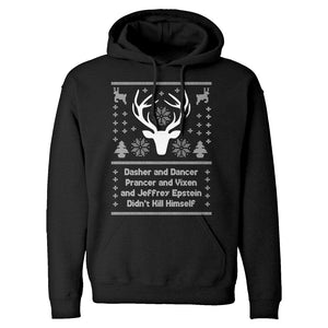 Dasher and Dancer and Jeffrey Epstein Unisex Adult Hoodie