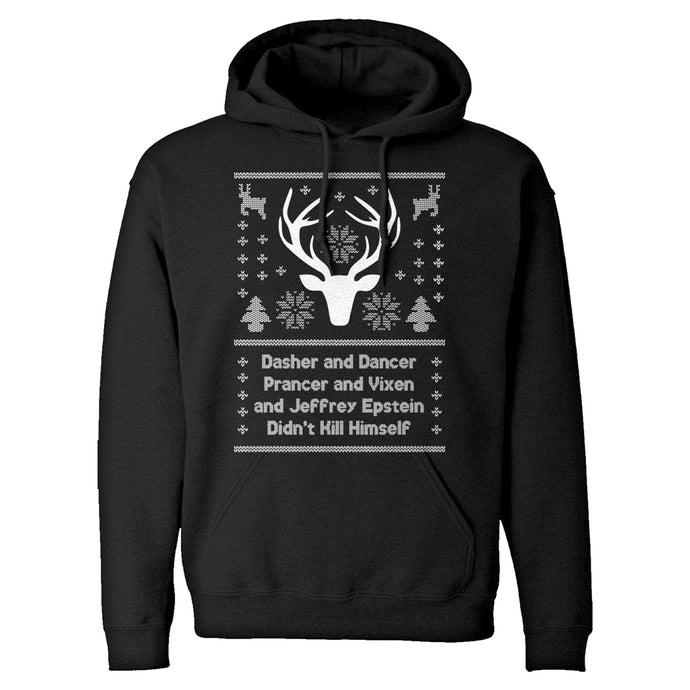 Dasher and Dancer and Jeffrey Epstein Unisex Adult Hoodie