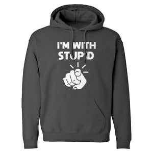 I'm With Stupid You Unisex Adult Hoodie