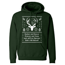 Dasher and Dancer and Jeffrey Epstein Unisex Adult Hoodie