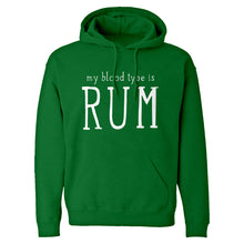My Blood Type is Rum Unisex Adult Hoodie