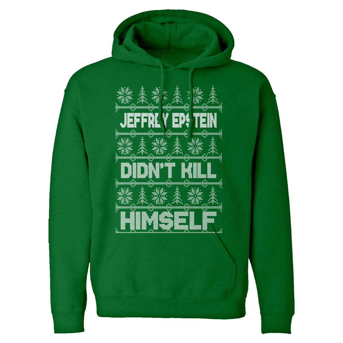 Jeffrey Epstein Ugly Christmas Sweater Unisex Adult Hoodie Indica Plateau