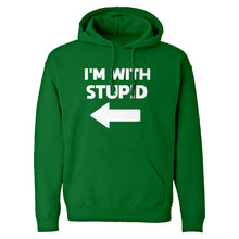 I'm With Stupid Left Unisex Adult Hoodie