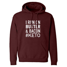 Hoodie I Run on Butter and Bacon Unisex Adult Hoodie