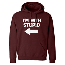 I'm With Stupid Left Unisex Adult Hoodie