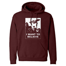 I Want to Believe Space Ship Unisex Adult Hoodie