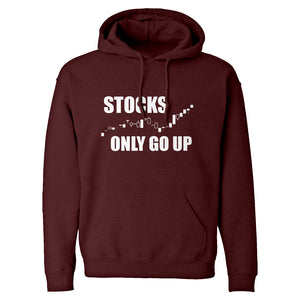 STOCKS ONLY GO UP Unisex Adult Hoodie