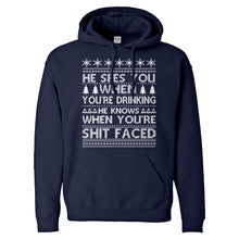 Hoodie He Sees Your When You're Drinking Unisex Adult Hoodie