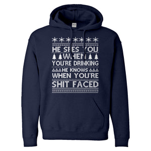 Hoodie He Sees Your When You're Drinking Unisex Adult Hoodie