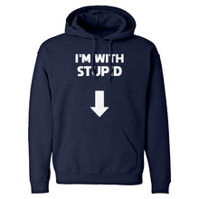 I'm with Stupid Down Unisex Adult Hoodie