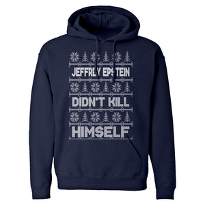 Jeffrey Epstein Ugly Christmas Sweater Unisex Adult Hoodie