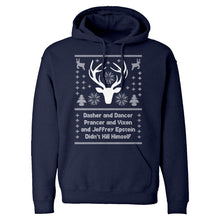 Dasher and Dancer and Jeffrey Epstein Unisex Adult Hoodie