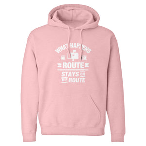Hoodie What Happens on the Route Stays on the Route Unisex Adult Hoodie
