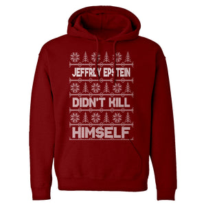 Jeffrey Epstein Ugly Christmas Sweater Unisex Adult Hoodie