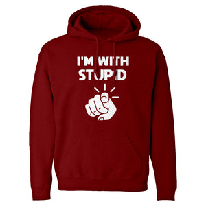 I'm With Stupid You Unisex Adult Hoodie