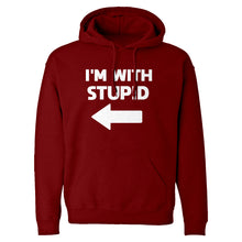 I'm With Stupid Left Unisex Adult Hoodie