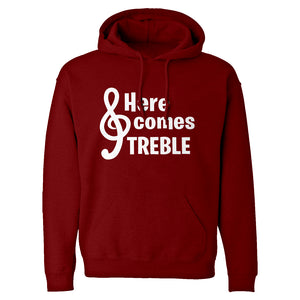 Here Comes Treble Unisex Adult Hoodie