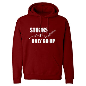 STOCKS ONLY GO UP Unisex Adult Hoodie