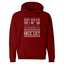 Hoodie Im on the Nice List Unisex Adult Hoodie
