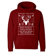 Dasher and Dancer and Jeffrey Epstein Unisex Adult Hoodie