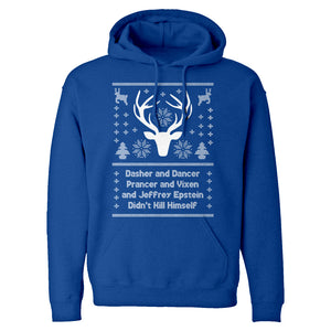 Dasher and Dancer and Jeffrey Epstein Unisex Adult Hoodie