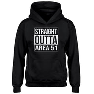Youth Straight Outta Area 51 Kids Hoodie