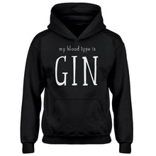 Youth My Blood Type is Gin Kids Hoodie