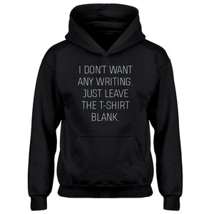Hoodie Leave the Tshirt Blank Kids Hoodie