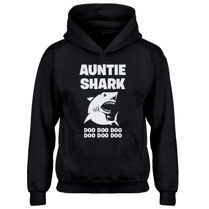 Youth Auntie Shark Kids Hoodie