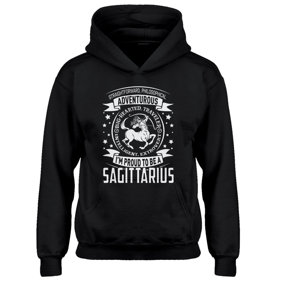 Youth Sagittarius Astrology Zodiac Sign Kids Hoodie