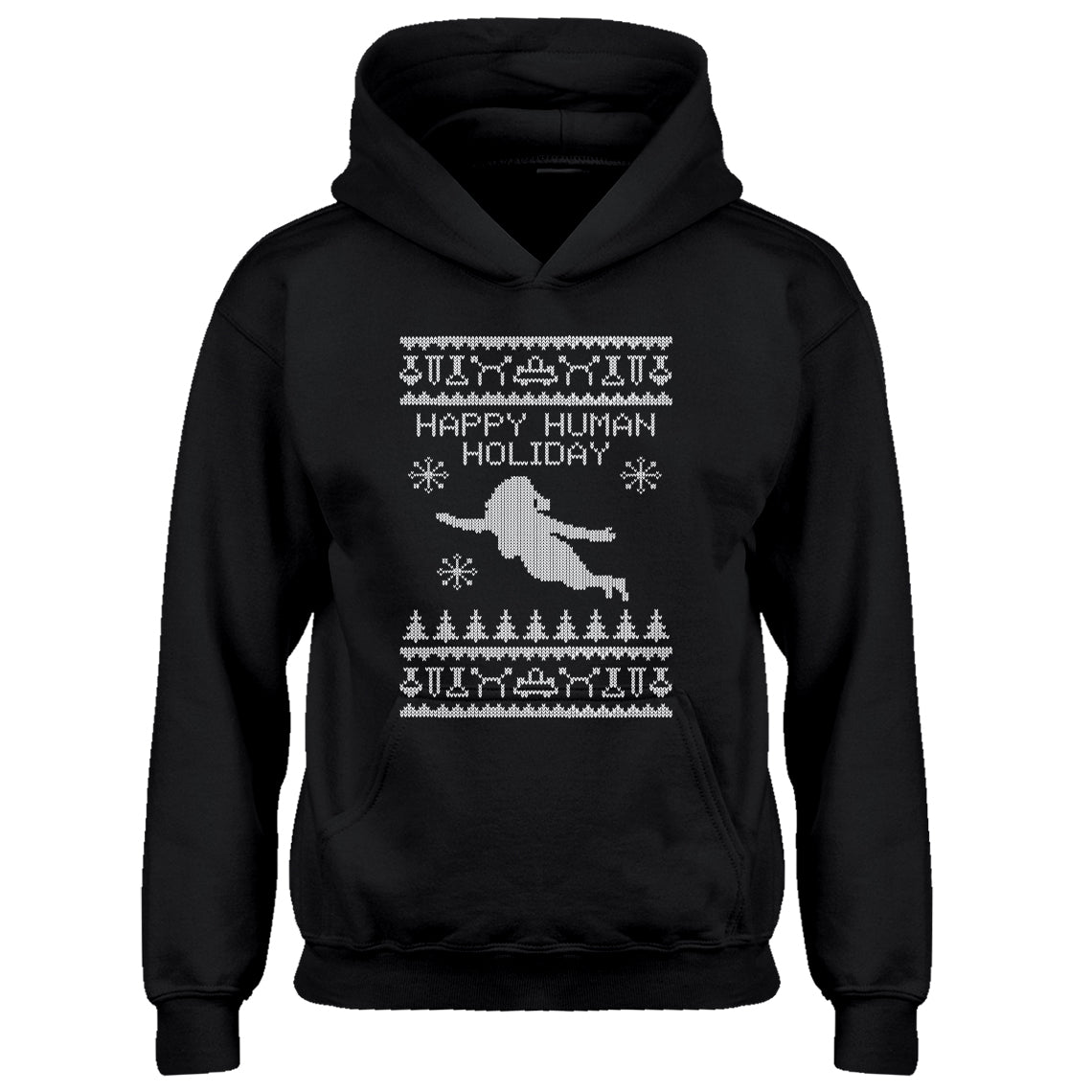 Hoodie Happy Human Holiday Kids Hoodie