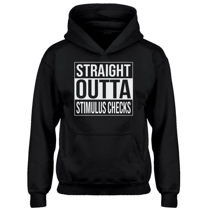 Youth Straight Outta Stimulus Checks Kids Hoodie