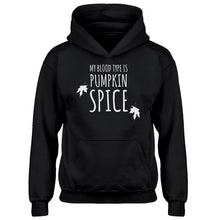 Youth My Blood Type is Pumpkin Spice Kids Hoodie