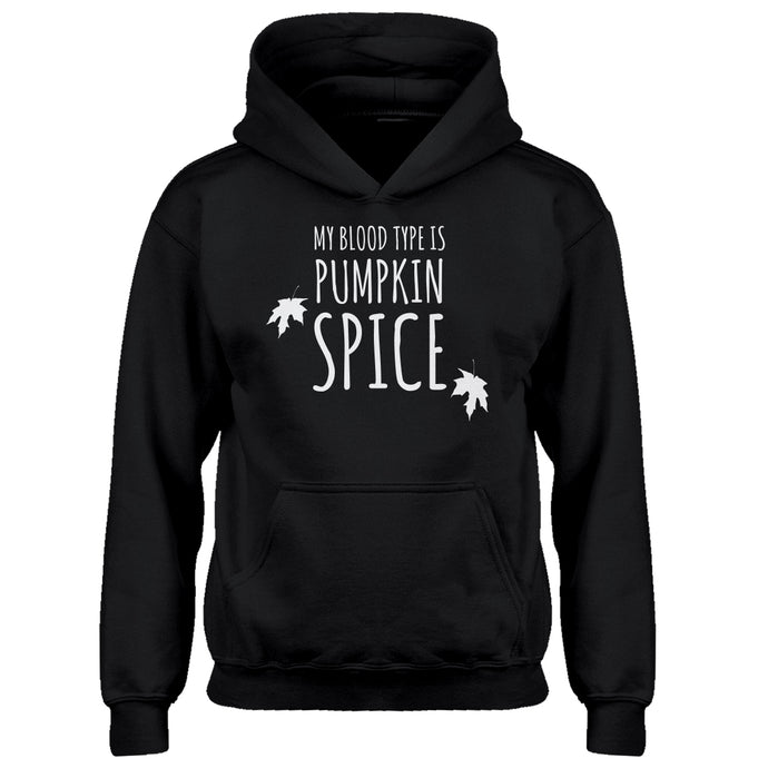 Youth My Blood Type is Pumpkin Spice Kids Hoodie
