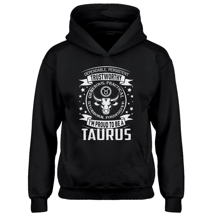 Hoodie Taurus Astrology Zodiac Sign Kids Hoodie