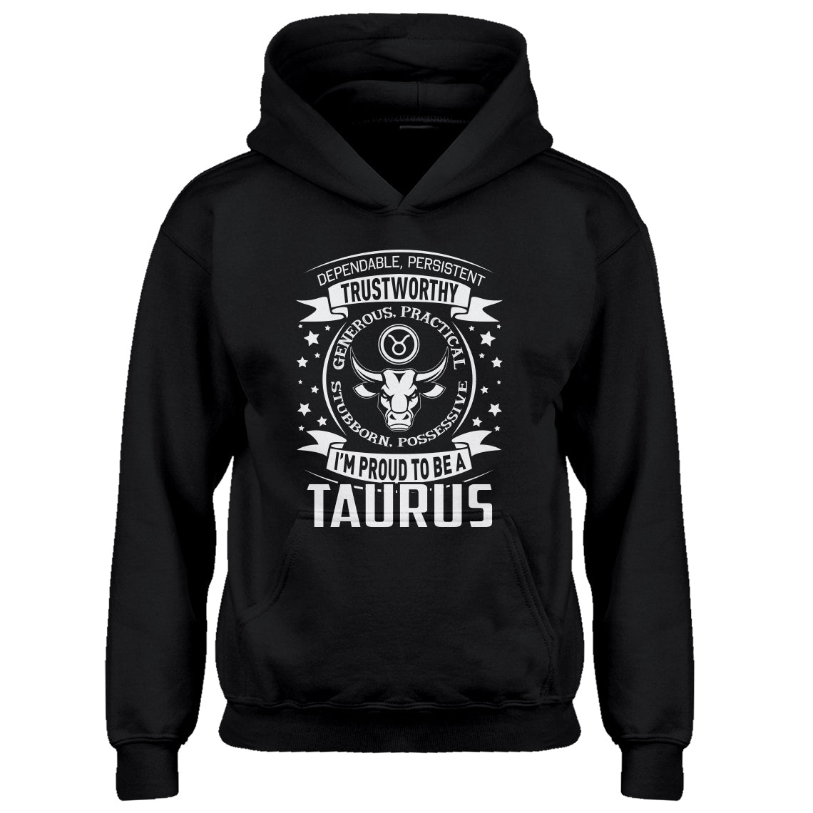 Hoodie Taurus Astrology Zodiac Sign Kids Hoodie