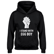 Youth I Stand with Egg Boy Kids Hoodie