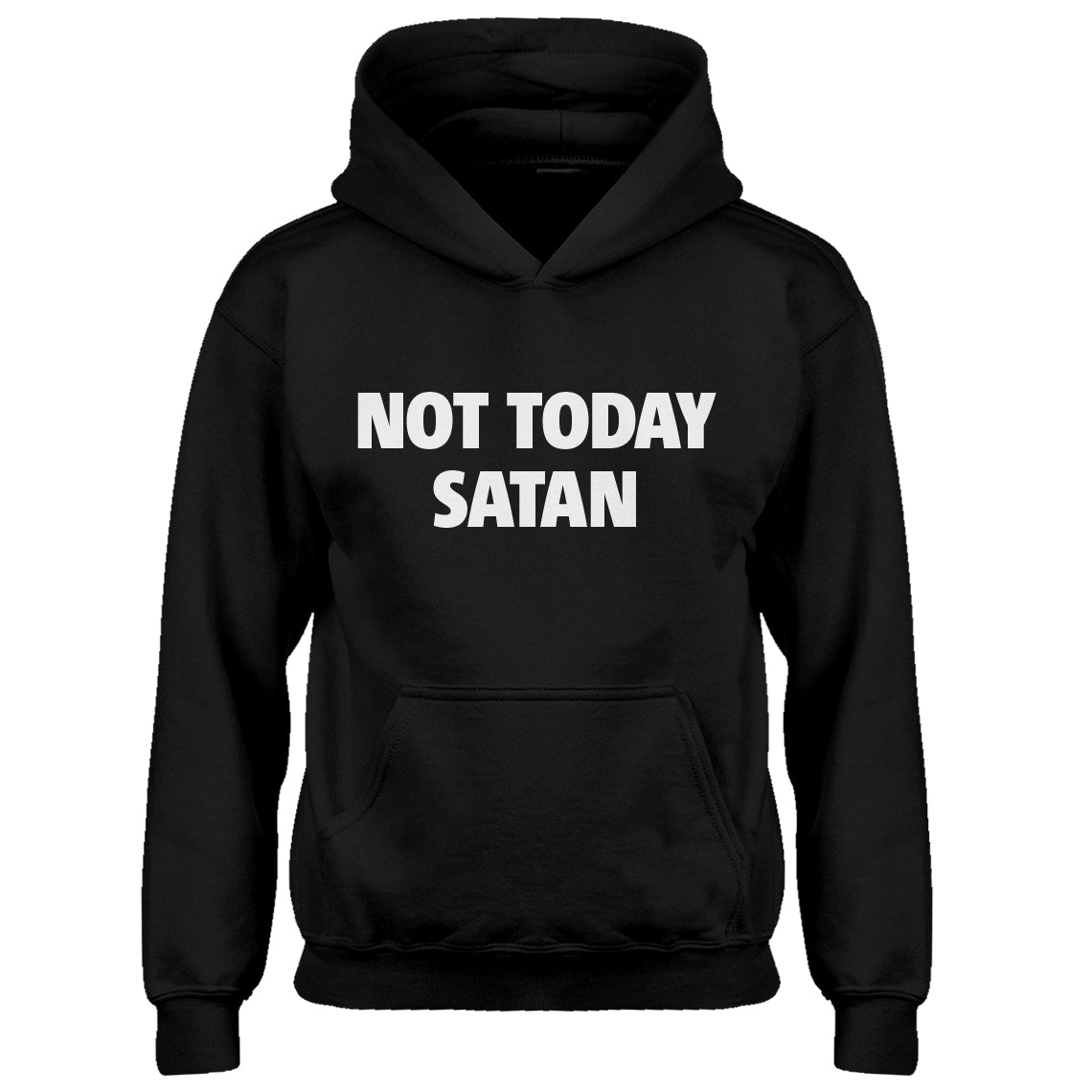 Youth Not Today Satan Kids Hoodie