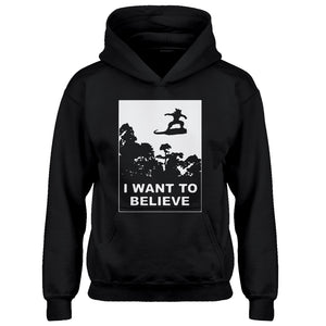 Youth I Want to Believe Nimbus Fighter Kids Hoodie