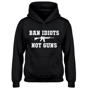 Hoodie Ban Idiots Not Guns Kids Hoodie