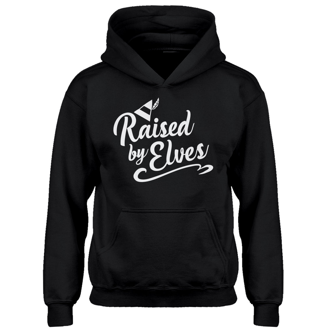 Youth Raised by Elves Kids Hoodie