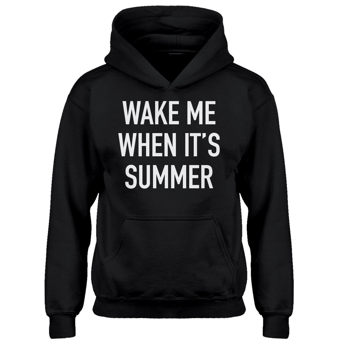 Youth Wake me When its Summer Kids Hoodie