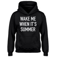 Youth Wake me When its Summer Kids Hoodie