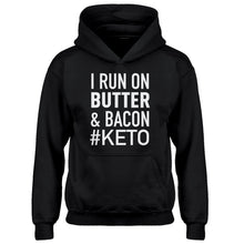 Hoodie I Run on Butter and Bacon Kids Hoodie