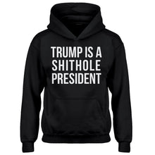 Hoodie Trump is a Shithole President Kids Hoodie