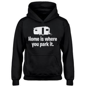 Youth Home is Where you Park it Kids Hoodie
