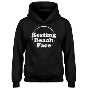 Youth Resting Beach Face Kids Hoodie
