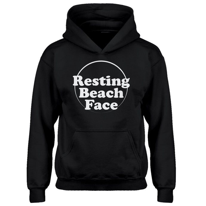 Youth Resting Beach Face Kids Hoodie